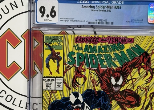 Marvel (5/92) Amazing Spider-Man #362 CGC 9.6 - Carnage & Venom!