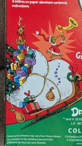 *NUOVO* Striscione natalizio The Grinch Foil "Buon Grinchmas" - Foto 5 di 8