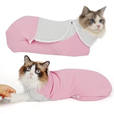 Pawfun Self-Adhesive Cat Grooming Wrap, Cozy Cat Wrap for Cutting Nails,