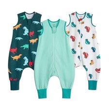 Toddler Sleep Sack with Feet 6-12 Months 100 Cotton 0.5 Tog Baby Sleep Sack ...