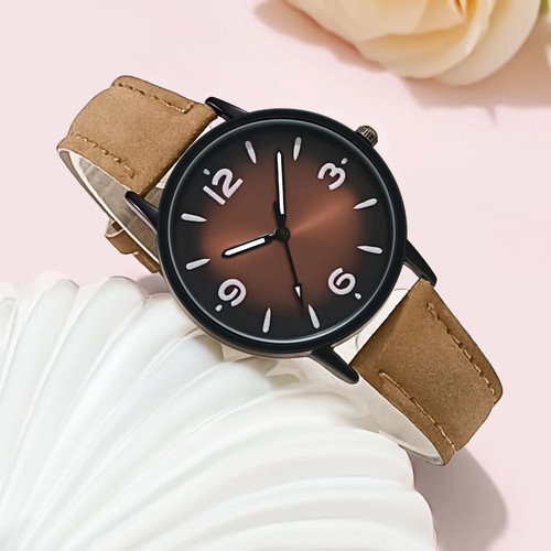 Orologio da donna in pelle Pu orologio da polso casual orologi al quarzo per donna regalo - Foto 4 di 32