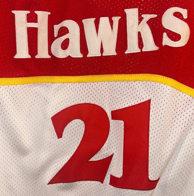 Camiseta Dominique Wilkins Atlanta Hawks Adidas Swingman Blanca Nueva Sin Etiquetas XXL Foto 4 de 4