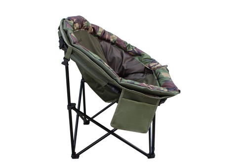 Fishing Moon Chair 2 colours Camo & Green, Carry Bag, Camping - Picture 9 of 24