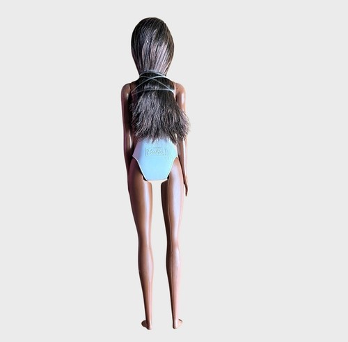Barbie Flag Beach Doll Brunette w/ USA American Flag Swimsuit Stars & Stripes - Picture 3 of 5