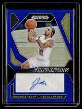 2024-25 PRIZM DRAFT BLUE CAMPUS FAVORITES /149 AUTO JOSE ALVARADO GA TECH