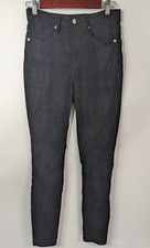 Good American Faux Suede Good Legs Pants Womens Size 10/30 Black GL100T Skinny