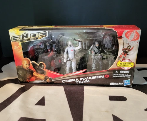 Invasion Team Set 3 Pack G.I. JOE COBRA Retaliation MIB NEW Sealed