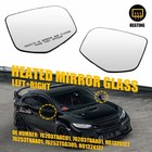 Mirror Glass Set For 2016-2021 Honda Civic HO1325127 HO1324127 Left Right Pair W