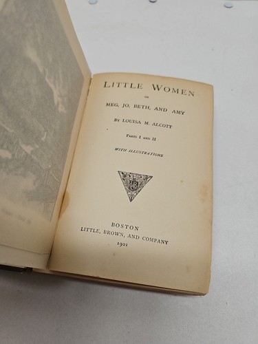 Antique 1901 Little Women Hardcover Parts I and II Louisa May Alcott - Picture 7 of 12
