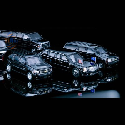 596 HEC 大統領車列セット　1/64 ミニカー 9Pcs 596 1:64 HEC President Beast Tahoe Suburban Express Diecast