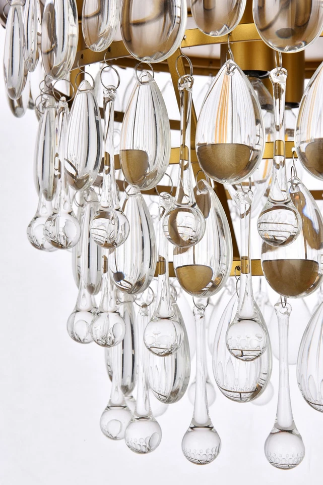 Iluminação elegante 1219F15/RC Nordic 3 luzes 15"W montagem embutida - Prata - Imagem 4 de 4