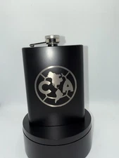 Club America Hip Flask Stainless Steel 8 oz