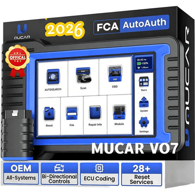 MUCAR VO7 OBD2 Scanner Bidirectional Car Diagnostic Tool All System ECU Coding