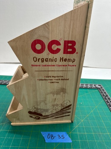 Vintage 3- Tier Wooden riser display OCB- Branded stand - Picture 5 of 6