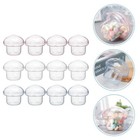 12pcs Pilzform geformte Süßkasten Hochzeit Candy Pralinen Schachtel Party