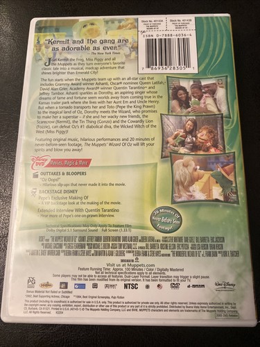 The Muppets Wizard Of Oz DVD Extended Film Version New Not Sealed - Picture 2 of 4
