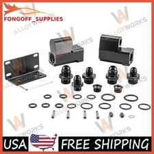 Universal E85 Conversion Flex Fuel Sensor Adapter Kit- FULL FLOW ETHANOL 8AN 6AN