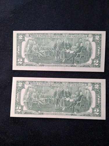 GEM PAIR 1976 $2 Federal Reserve Notes Boston, one Star one Non Star. #4 - Picture 8 of 11