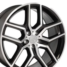 20x9 OE Wheels FR73 Black Machined Wheel 5x4.5 (44mm)