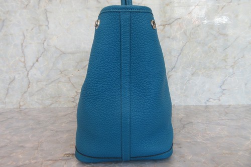 HERMES Garden Party PM Negonda Tote Bag Blue Izmir Stamp C (2018) - Picture 6 of 24