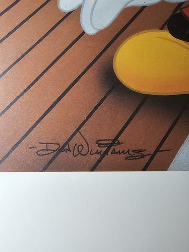 Ltd Ed DON DUCKY WILLIAMS Litho Art Print ALL HANDS ON DECK Mickey Goofy Donald - Picture 6 of 15