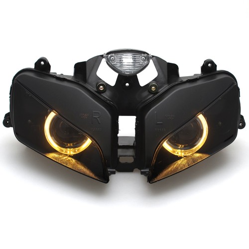 Conjunto de faros delanteros con LED Angel Devil Eyes apto para Honda CBR600RR 2003-2006 - Imagen 28 de 33