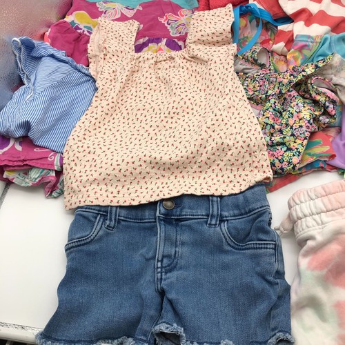 Girls Size 6-6X-7 Spring Summer Clothing BUNDLE Dress Tops Shorts Zara Gap - Picture 4 of 14