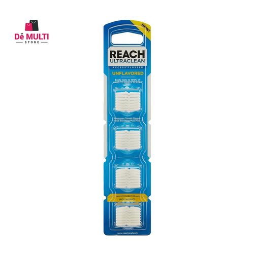 REACH® Listerine Ultraclean Access Flosser Testine di Ricarica | Flossers Dentali 28 Ct - Foto 10 di 11