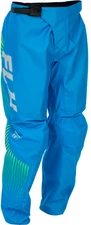 Fly Racing F-16 Youth Pants Size 24 Blue Hi-Vis MX ATV Dirt Bike MTB BMX Kids