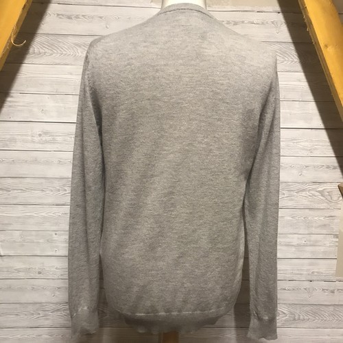 Harvey & Jones Men’s Grey Lambswool Luxury Jumper Size Small S BNWOT New - Picture 8 of 8