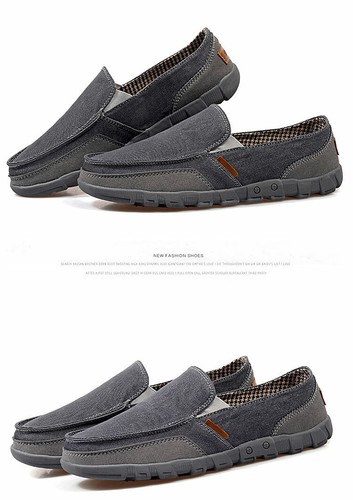 Mocassini slip on mocassini comodi uomo scarpe da guida piatte taglia US7-14 - Foto 14 di 15