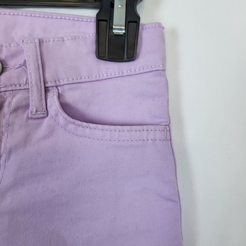 Children's Place Girls Lavender Adjustable Waist Roll Cuff Twill Shorts Sz 4 New - Picture 2 of 6