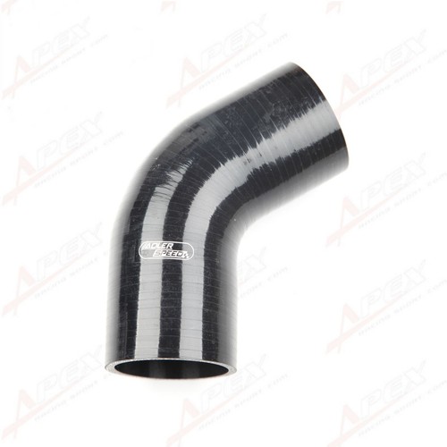 US STOCK 4Ply 2.75" 70mm ID 60 Degree Silicone Hose Turbo Coupler Pipe Black - Picture 5 of 7
