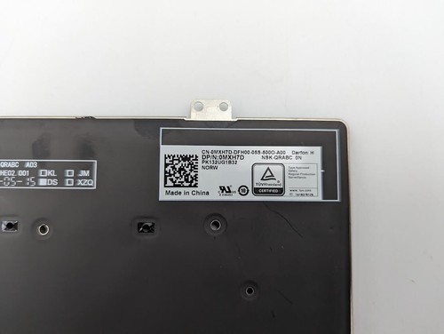 New GENUINE ICELANDIC Keyboard Dell Latitude 7410 2in1 | MDT67 NSK-QRABC - Zdjęcie 2 z 4