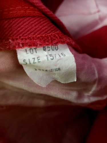 Vintage NOS Sweet-Orr Hot Pink Denim High Waist Pleat Mom Jeans Size 15/16 USA - Picture 8 of 8