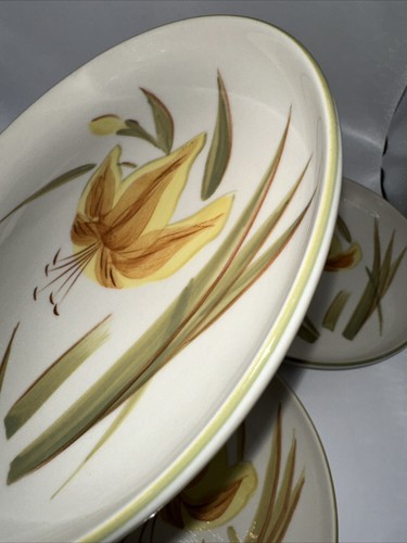 SET OF 3 CALIFORNIA WINFIELD WARE TIGER IRIS 7" PLATES EXCELLENT PRE-OWNED - Picture 4 of 12
