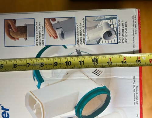 VTG Presto 1994 Pro Salad Shooter Plus Electric Slicer Shredder Bonus 02972 NEW - Bild 10 von 13