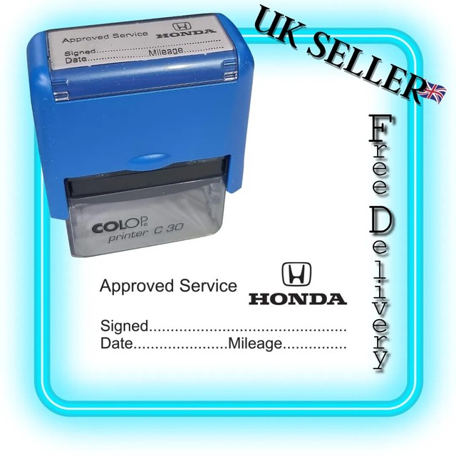 HONDA ____ GARAGE SELF SERVICE STAMP PROPER SIZE 47X18mm TOP QUALITY HONDA ____ GARAGE SELF SERVICE STAMP PROPER SIZE 47X18mm TOP QUALITY