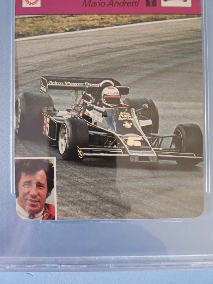 Sportscaster #10-09 1977-79 Mario Andretti Italia PSA 8 casi nuevo-como nuevo, F 1, Indy, ¡Nascar! Foto 3 de 4
