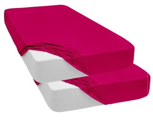 2 er Pack Spannbettlaken Jersey Spannbetttuch 100% Baumwolle Bettlaken Laken 28 - Bild 8 von 91