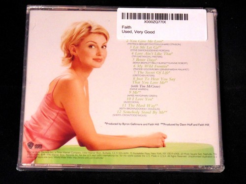 Faith Hill - Faith CD Audio Country Music Warner Bros 1998 This Kiss I Love You - Imagen 4 de 4