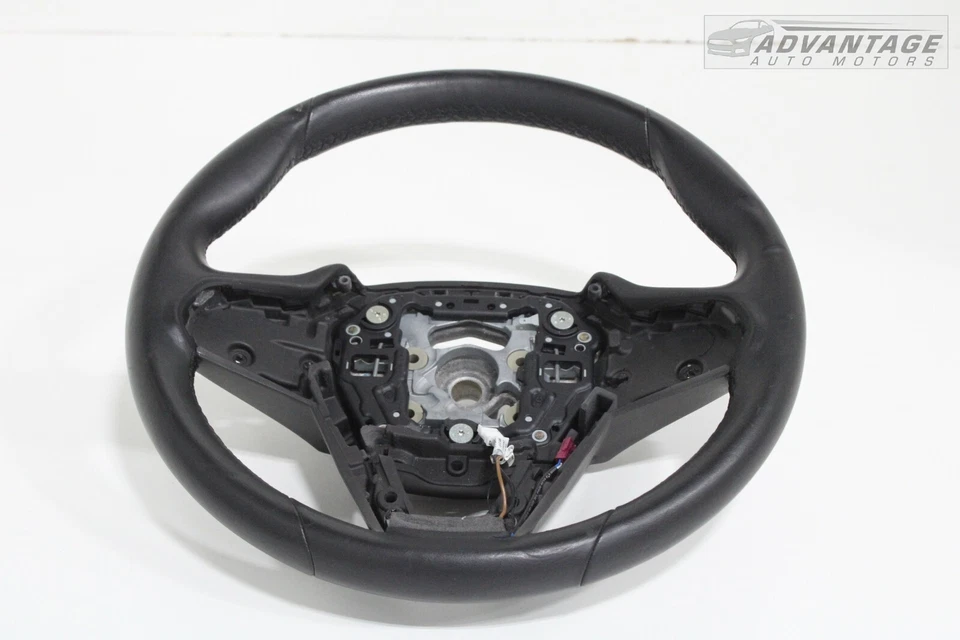 2017-2020 BMW G30 530I XDRIVE FRONT LEFT SIDE STEERING WHEEL BLACK LEATHER OEM - Image 3 of 4