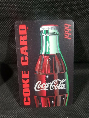 1999 Seven 7-Eleven Coca Cola COKE CARD Promotion Gift Card Sleeve Contour Glass - Picture 3 of 6