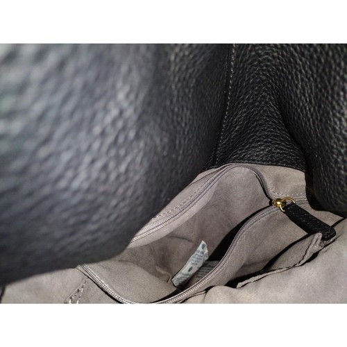 Nuova etichetta staccata Vince Camuto Cory top zip pelle nera tracolla o tracolla - Foto 14 di 14