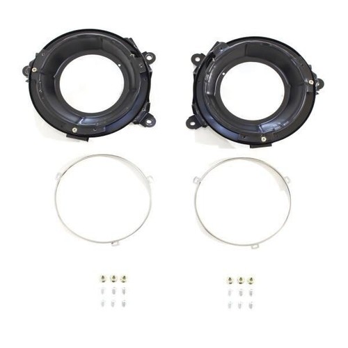 Round Headlight Lamp Housing JDM for Toyota Land Cruiser Prado J90 J95 Colorado - Picture 3 of 5