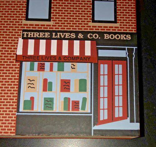 De colección Greenwich Village Nueva York Tres Vidas Librería Modelo de Madera Arte Popular Nueva York - Imagen 2 de 6
