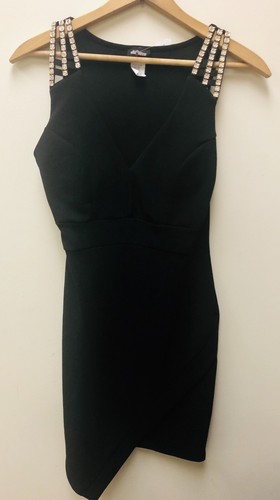 Fashion Magazine Women Black Casual Dress Med - Picture 8 of 9
