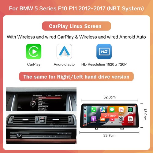 Wireless CarPlay Android Auto Car Radio Player Display Screen for BMW 5 Series - Picture 7 of 26