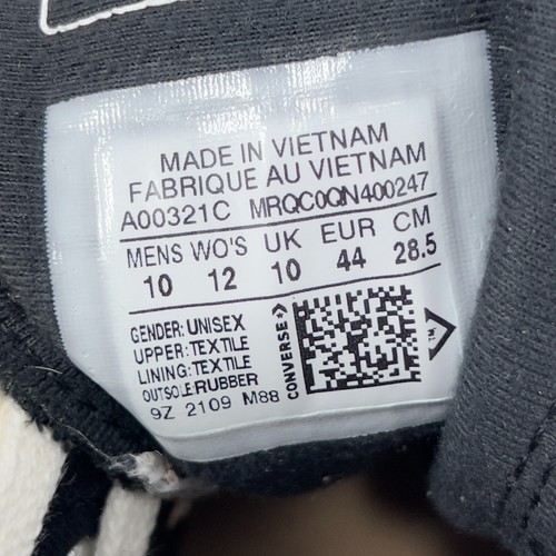 Converse x Clot Chuck 70 Hi 'Giant Panda' White/Black A00321C Mens Size 10 NEW - Picture 14 of 16