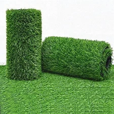 Artificial Grass Turf Rug, 3.3Ft X 33 Ft Large Realistic Grass Lawn Carpet Roll,